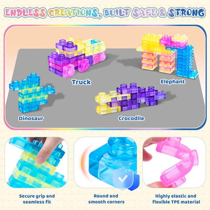 JelliBlox - Soft Gummy Building Blocks for Kids