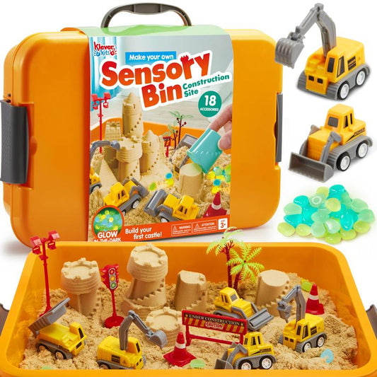 Construction Sensory Bin for Toddlers