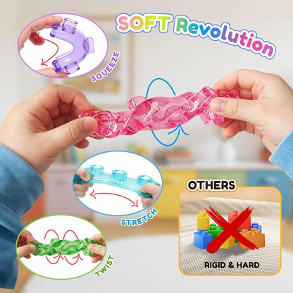 JelliBlox - Soft Gummy Building Blocks for Kids