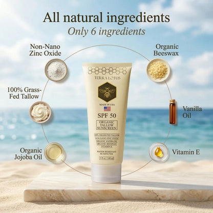 Organic Tallow Sunscreen (SPF 50)
