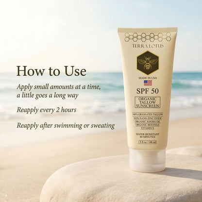 Organic Tallow Sunscreen (SPF 50)